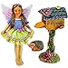 Mood Lab Fairy Garden House Miniature Believe Set of 4 pcs, Hand Painted Figurines & Accessories, Kit for Outdoor or Indoor Decor