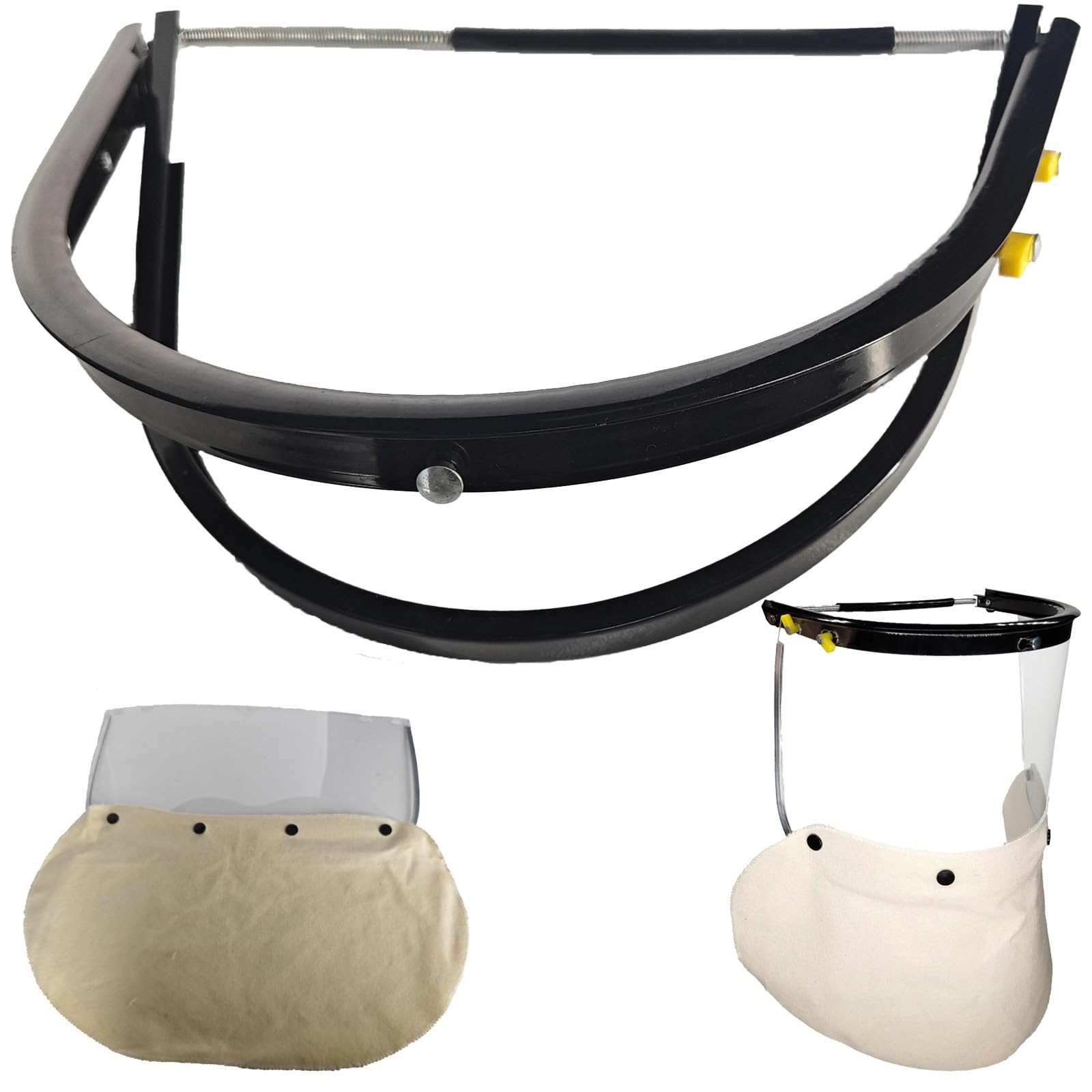 Photo 1 of Face Shield Adapter Bracket with Anti-Fog Face Shield Window for Hard Hat