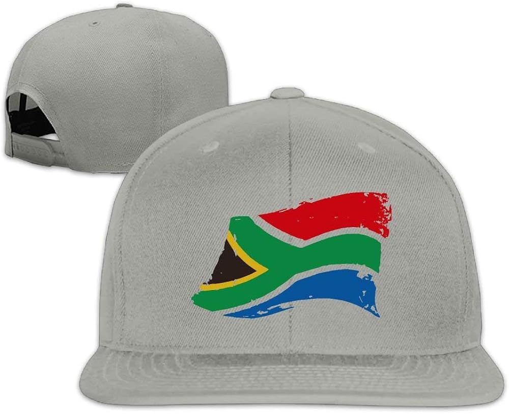 South African Flag Plain Adjustable Snapback Hats Baseball Caps
