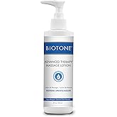 BIOTONE Advanced Therapy Massage Lotion, Hypoallergenic and Fragrance-Free, More Glide and Workability, Absorbs for a Non-Greasy Finish