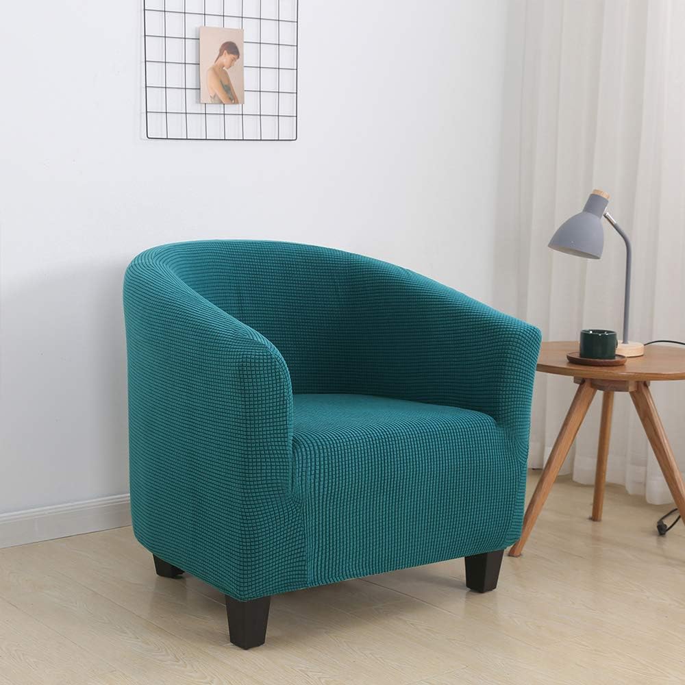 SearchI Tub Chair Slipcover, Stretch Spandex Jacquard Tub Chair Cover Armchair Slipcover Sofa Cover Slipcover Furniture Protector Soft Couch Covers with Elastic Bottom for Kids: Furniture & Decor