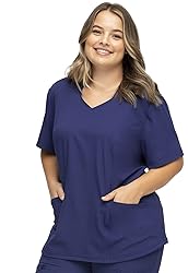 HeartSoul Break On Through Women Scrubs Top V-Neck
