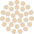 Geyoga 30 Pieces Nipple Cover Pasties Disposable Nipple Covers No Show Satin Breast Stickers Self Adhesive Petal Bra Pasties
