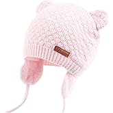 Duoyeree Kids Baby Hat Soft Warm Cable Knit Beanie Toddler Girl Fall Winter Hats