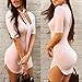 Kwok Dress, Women's Slim Fit Bodycon Half Sleeve Evening Party Cocktail Mini Dress (S)