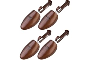 Healvian 2pcs Adjustable Plastic Shoe Tree with Spring Shoe Stretcher and Shaper for Men’s Household Widener