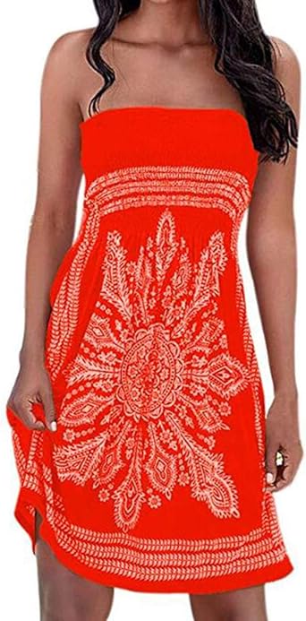 orange summer dresses plus size