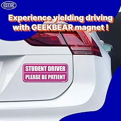 GEEKBEAR Student Driver Car Magnet