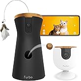 Furbo 360&deg; Cat Camera + Mini [New Subscription Required at Setup] 2-Camera Bundle Nanny Subscription: Cat Safety &amp; Home Security Alerts, Pet Camera with Speaker, Phone App &amp; Night Vision