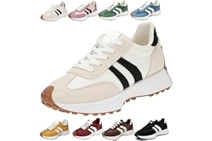 Fashion Thick Sole Sneakers Women Retro Breathable Walking Shoes Lightweight Platform Athletic Casual Streetwear Tennis Shoes