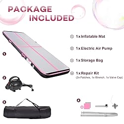 KIKILIVE Inflatable Air Gymnastics Tumbling Mat