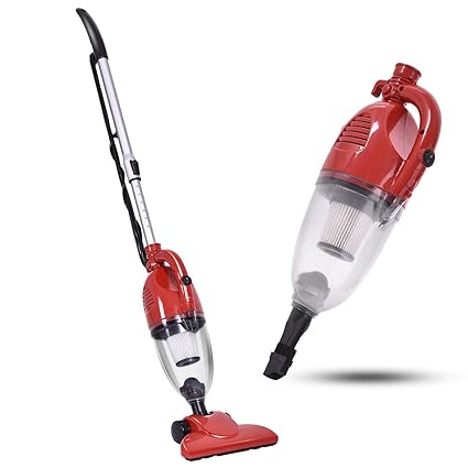Costway Upright Vacuum Cleaner 2 In 1 Professional Bagless Stick And Handheld Vacuum For Carpet And Hard Floor Red