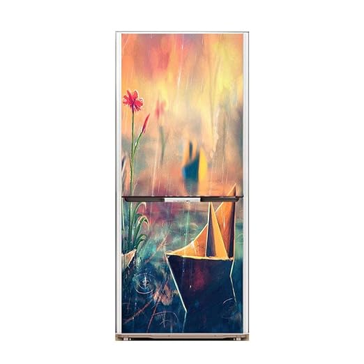 XIAOMAN Cocina Nevera Pegatinas Flor de la Lluvia HD Cubierta de ...