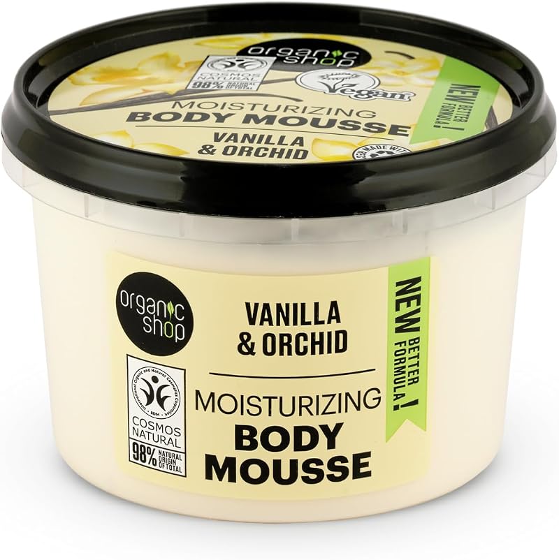 Organic Shop Body Mousse Moisturizing Vanilla & Orchid 250 ml