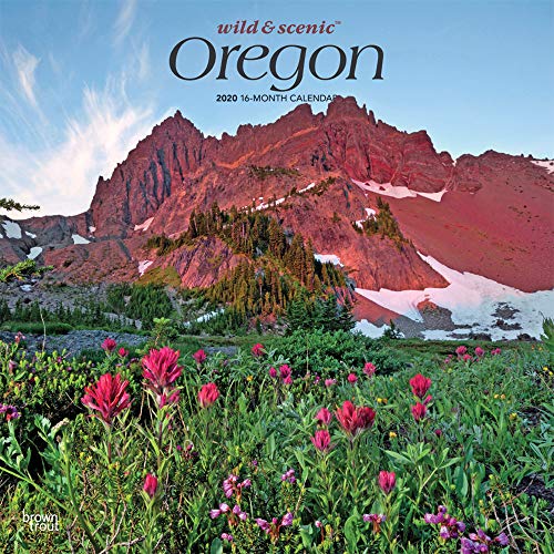 Oregon Wild & Scenic 2020 12 x 12 Inch Monthly Square Wall Calendar, USA United States of America Pacific West State Nature (English, Spanish and French Edition) by BrownTrout Publishers Inc.