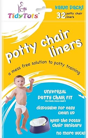 Tidytots Disposable Potty Chair Liners Sacs Jetables Pour Pot Pour Bebe Fits Most Potty Chairs Value Pack Universal Potty Chair Fit 32 Liners Tidytots Universels Pack Economique Conviennent A La
