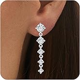 BIZK Gold Chain Earrings for Women Trendy 14K Plated Hypoallergenic Dangle Earring Gold Earrings Fashion Jewelry for Women