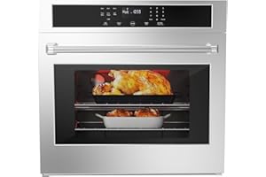 FESTISOUL 30 Inch Built In Single Wall Oven, 4.8 Cu.Ft. Convection Electric Oven with Touch Control, Self Cleaning, Safety Lock, Stainless Steel Interior for Home Kitchen