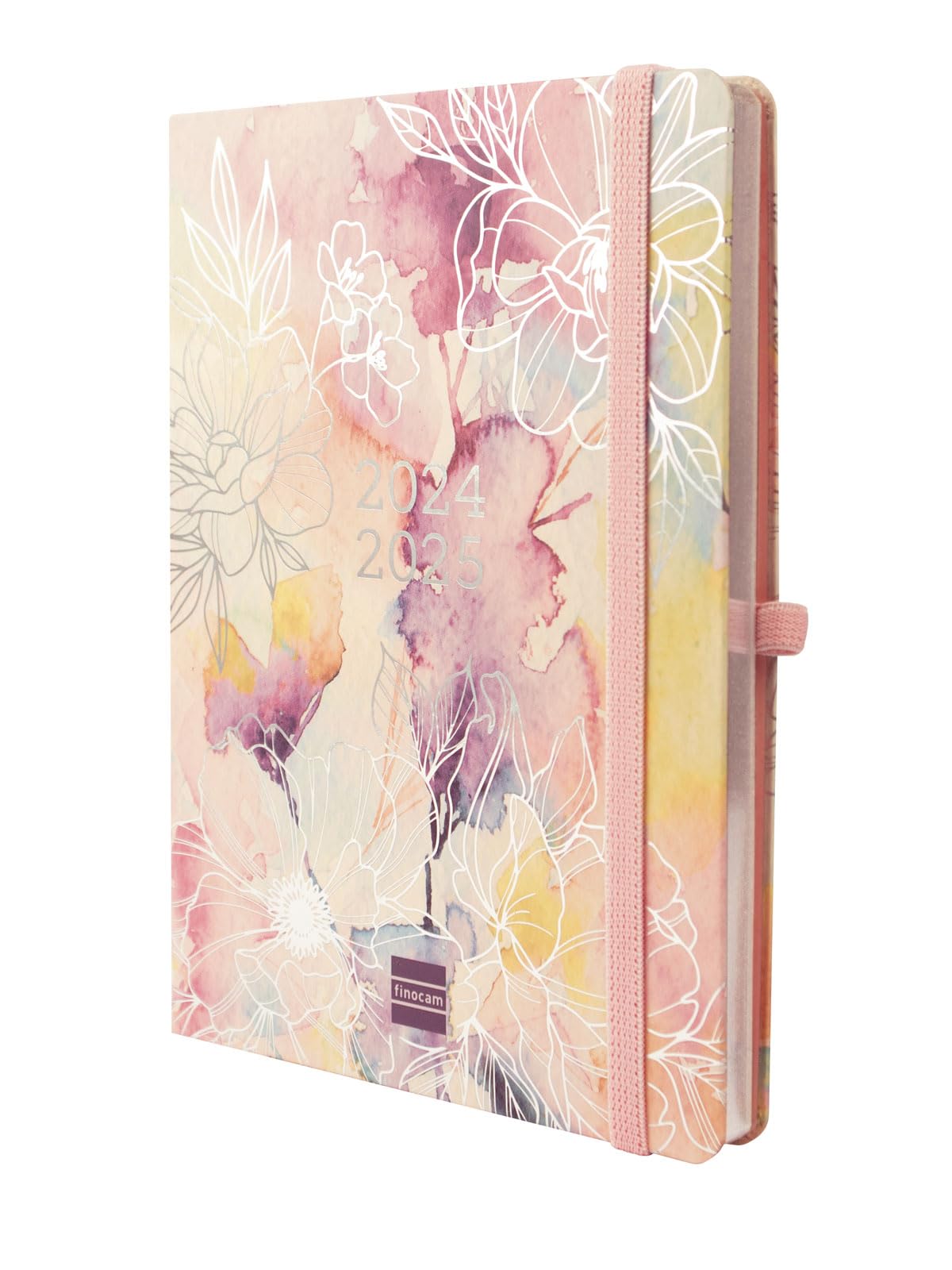 Finocam – Minimal 2024-2025 18-Month Diary Horizontal Week View July 2024 – December 2025 (18 Months) Pretty International