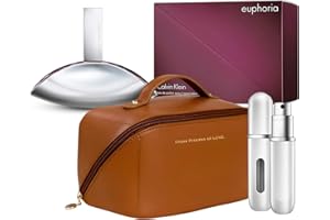 ARTMAN STORE EUPHORIA PERFUME FOR WOMEN Spray 3.3 Fl OZ - Gift Set Pack - Travel Bag And Refillable Empty Perfume Bottle...