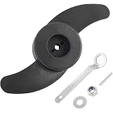 NovelBee 2 Blade Electric Trolling Motor Outboard Propeller,Power Prop Kit | Trolling Motor Prop,boat propeller,2 Fin Prop