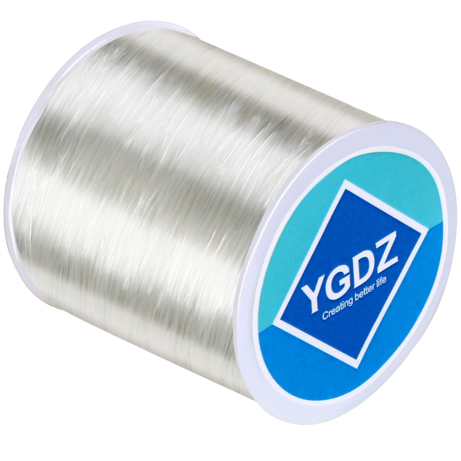 0.8mm Bracelet String, YGDZ Elastic String for Bracelets Jewelry Making, Stretchy Beading String Elastic Cord for Bracelets, 1 Roll 100m (0.8mm)