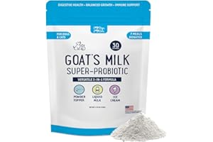 iHeartDogs Goat’s Milk for Dogs & Cats - 3-in-1 Food Topper Powder, Liquid Milk or Dog Ice Cream - Powdered Goat Milk with Probiotics