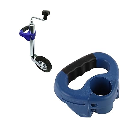 PP Rangiergriff für Ø 48 mm Stützräder Blau gummierter Griff Wohnwagen & Anhänger