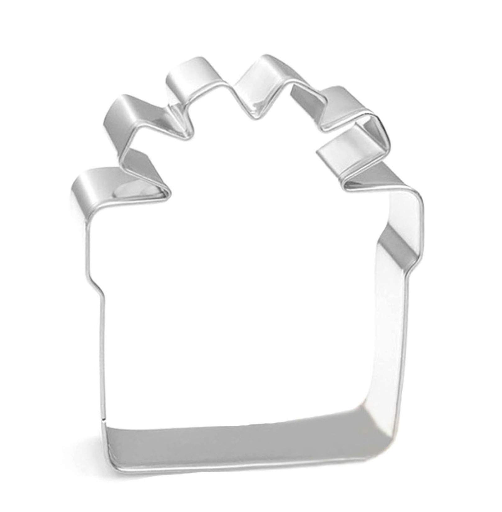 WJSYSHOP Gift Present Box Cookie Cutter - Stainless Steel