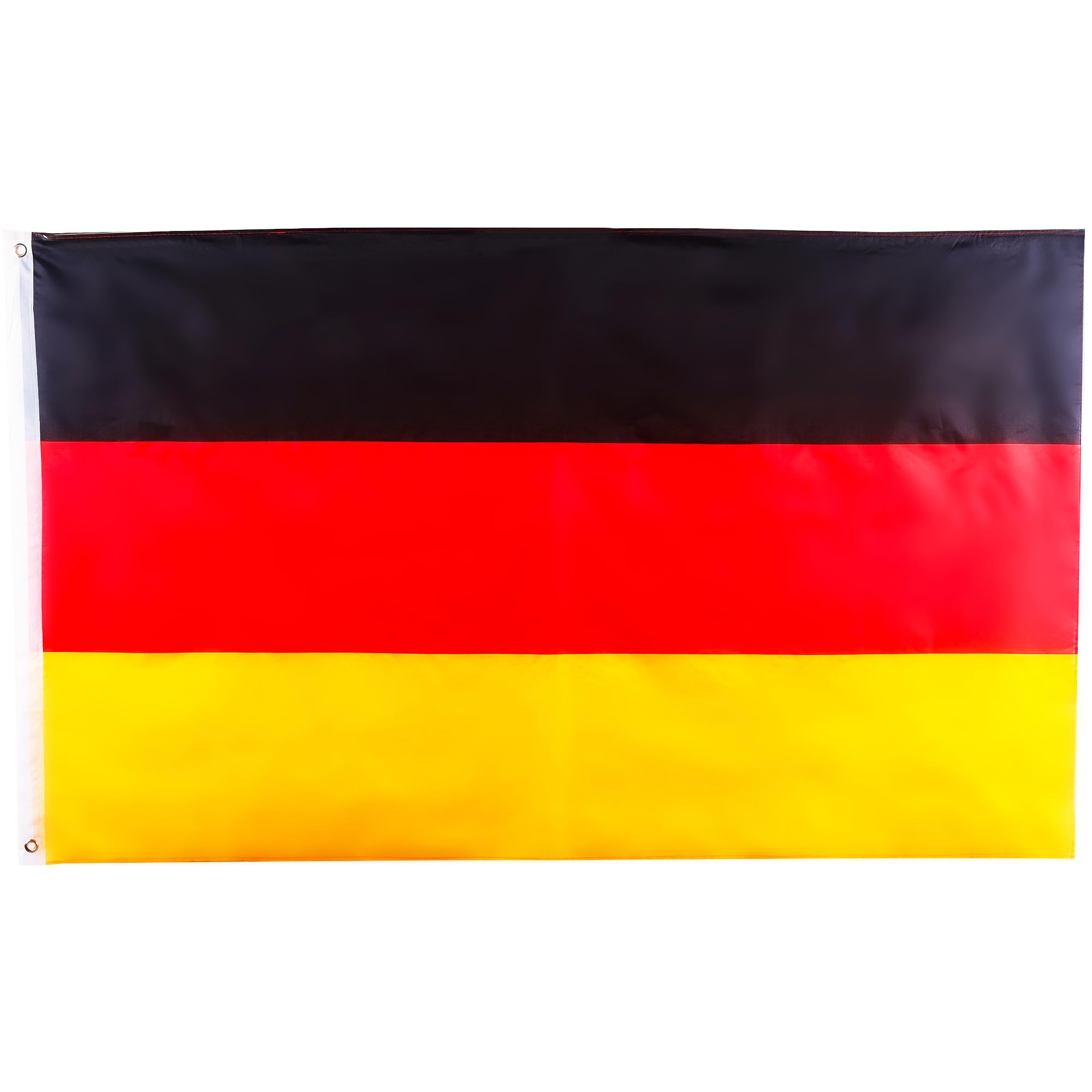 Germany Flag Large German Flags 5x3ft Double-Sided Polyester - Brass Grommets for Germany Decorations, World Cup Football Parties, Sports Games Events, Outdoor & Indoor Use Big German Flag