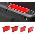 FSYHKJ Door Organizer Storage Tray Compatible with Suzuki Jimny 2019-2024 Grab Handle Tray Armrest Storage Box Pocket Phone Container (Red, 4pcs)