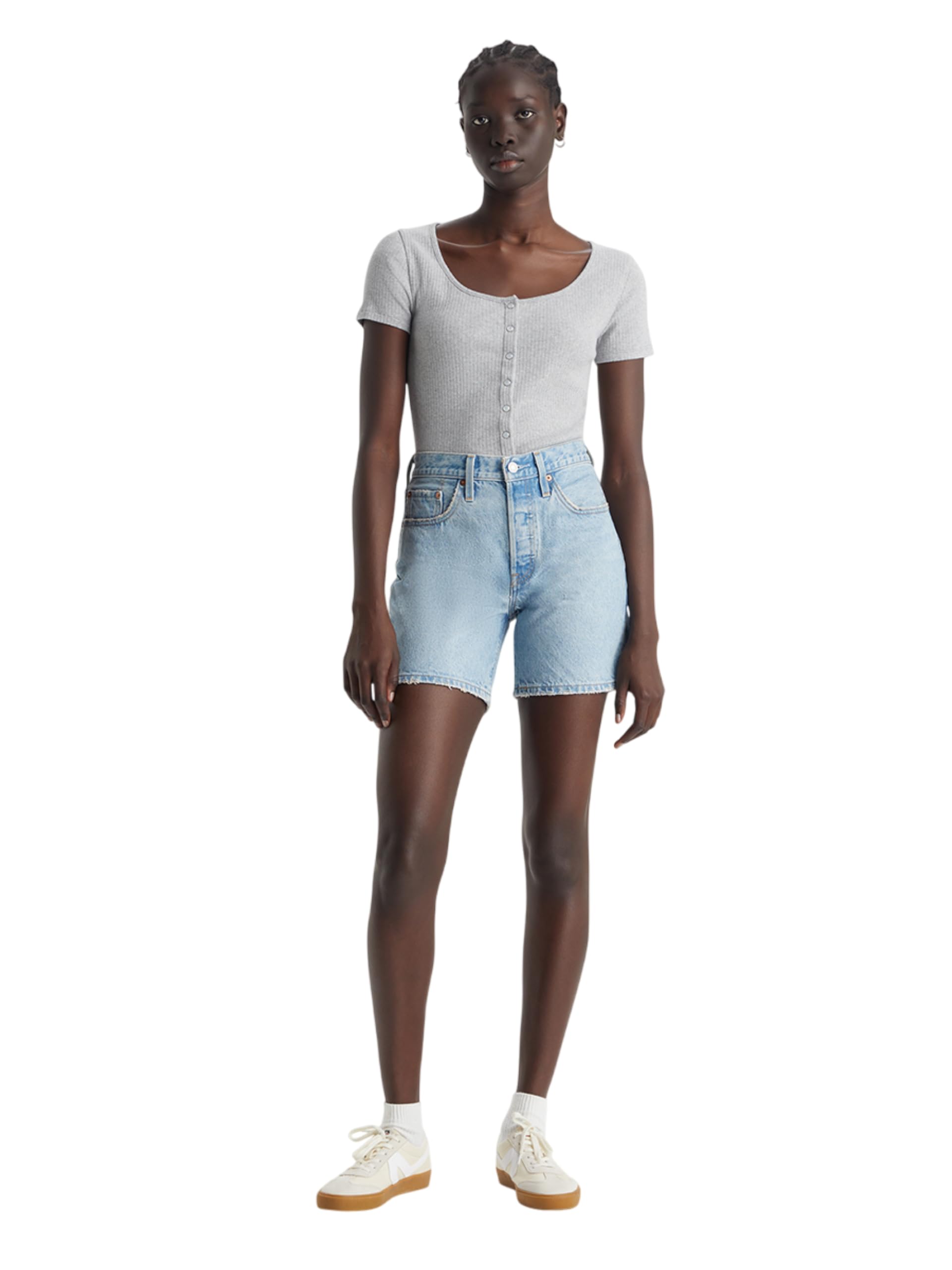 Photo 1 of Levi's Women's 501 Mid Thigh, (New) Take Off, 34 Short