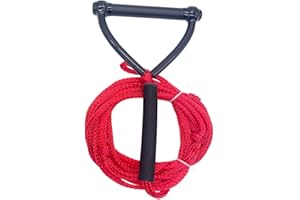 Tachiuwa Wake Board Water Ski Rope with Handle Grip 7.3M Wake Surfing Rope Wakeboard Rope for Surfing Kneeboard