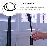 DOITOOL 1PCS Pull Down Faucet Replacement Hose 150cm Stainless Steel Black view 2