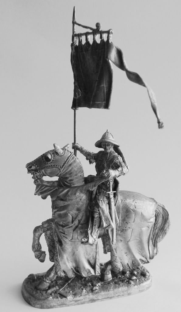 TIN HISTORY TIN FIGURES HORSE FIGURES HORSE SERGEANT OF ORDER TEMPLAR 90MM P3