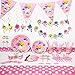 Know me Baby Shark Birthday Party Supplies Set, 50pcs Baby Shark Plates Party Decoration Cake Paper Dessert Forks Set for 30 Guest