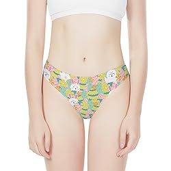 Coloranimal Happy Easter Bunny Thong Underwear Cute
