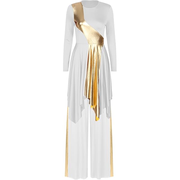 Women's Liturgical Praise Dance Dress Sleeveless Performance Color...