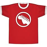 Scott Pilgrim vs. The World Rock Band Guitar Icon Red Adult T-shirt Tee