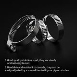 MindWissUp 71Pcs Stainless Steel Hose Clips Adjustable 6-38mm Range Pipe Clamps view 4
