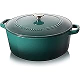 Cuisinart Cast Iron 7-Quart Casserole, Teal Gradient