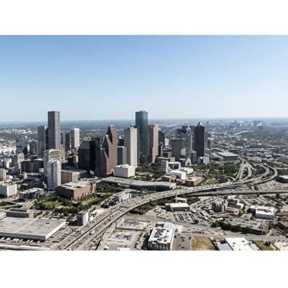 Highsmith Houston Texas City Skyline Photo Art Print Canvas Premium Wall Decor Poster Mural