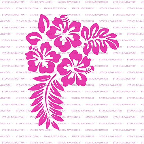 Hibiscus Flower Stencil Template - Reusable Stencil with Multiple Sizes Available