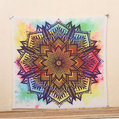 Infinal Tapestries Mandala Bohemian Tapestry Wall Hanging Sofa Cover Beach Blanket Dorm Decor Wall Art Dec