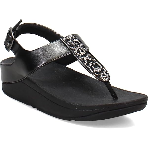 Amazon.com | Fit Flop Women's Sandals LULU JEWEL-DELUXE Leather