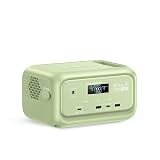 BLUETTI Elite 10 Mini Portable Power Station, 128Wh LiFePO4 Battery with 200W AC Outlet, 10ms UPS Backup, Fast Recharge Solar Generator for Camping, Travel & Outage Emergency Backup (Meadow Green)