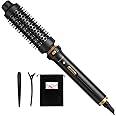 Wavytalk Thermal Brush, Heated Round Brush, 1 1/2 inch Thermal Brush Blowout Look with Detachable Brush Head, Thermal Round Brush Dual Voltage for Travel, Black