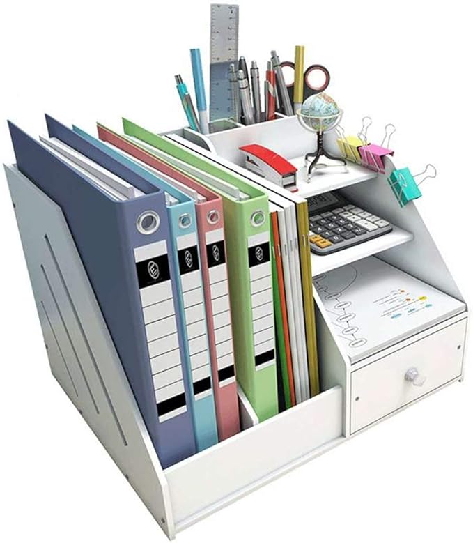 BJLbookshelf Bookshelf Multilayer Bookshelf Folder Desktop Storage