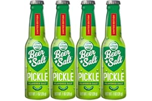 Twang Pickled Beer Salts, Pickled Flavored Beer Salts, Pack of 4 Bottles, 1.0 Oz Each Bottle