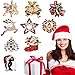 Christmas Brooch Pins - Great Deal 9-Pack Rhinestone Crystal Christmas Brooch Pin Set for Xmas Ornament Gifts